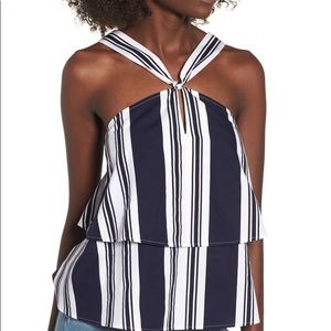 BP cute striped  halter top